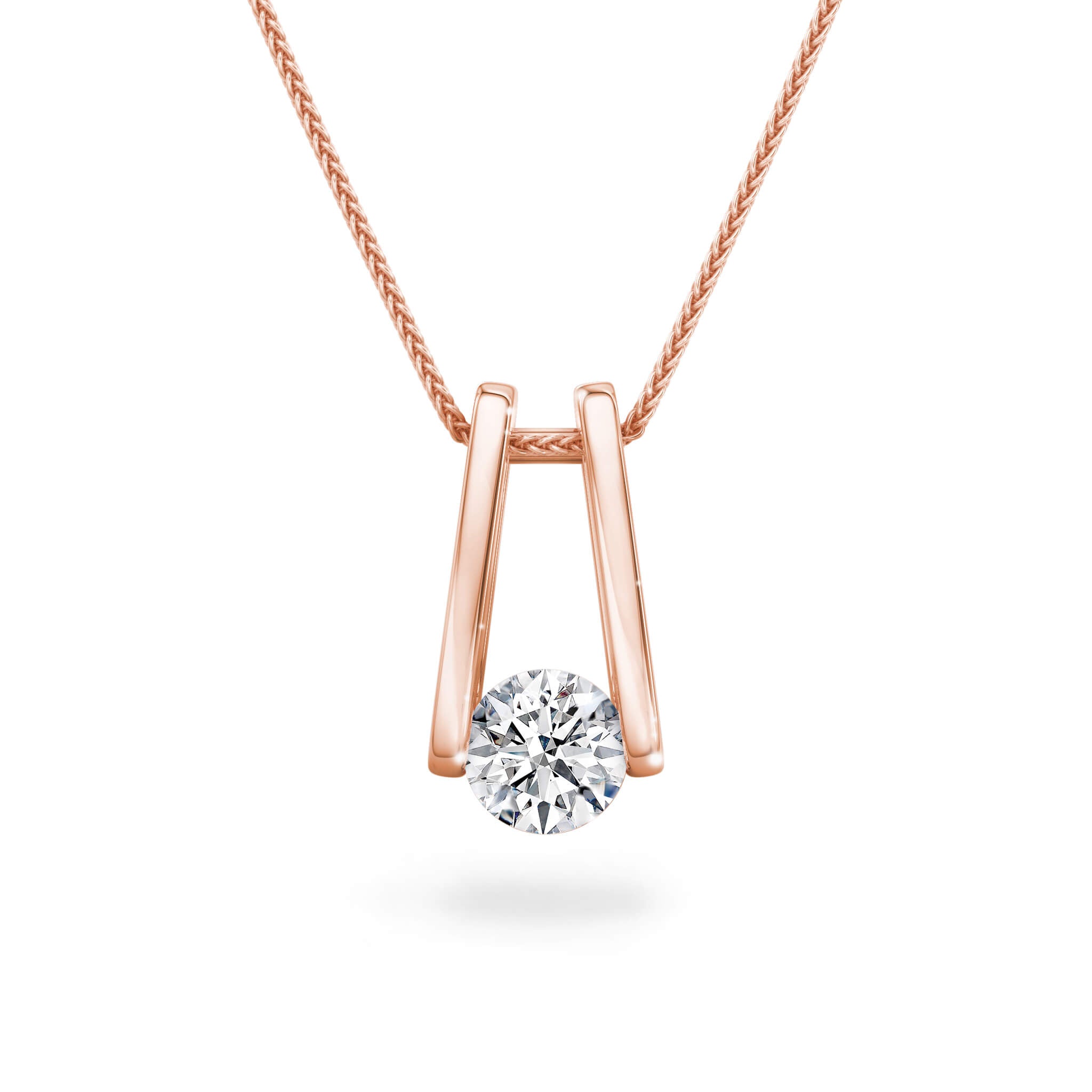 Rose on sale diamond pendant