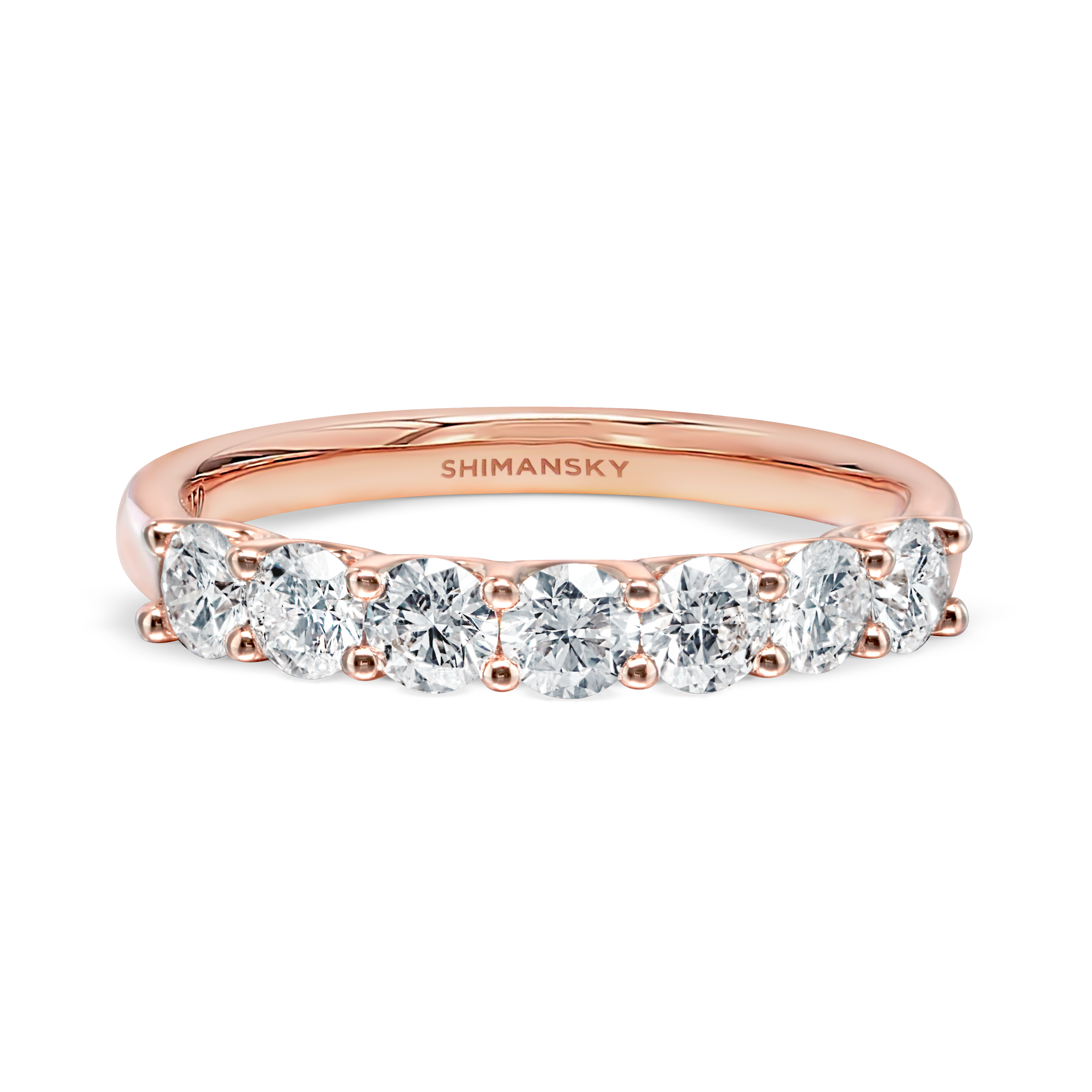 Half Eternity U-Colet Diamond Ring