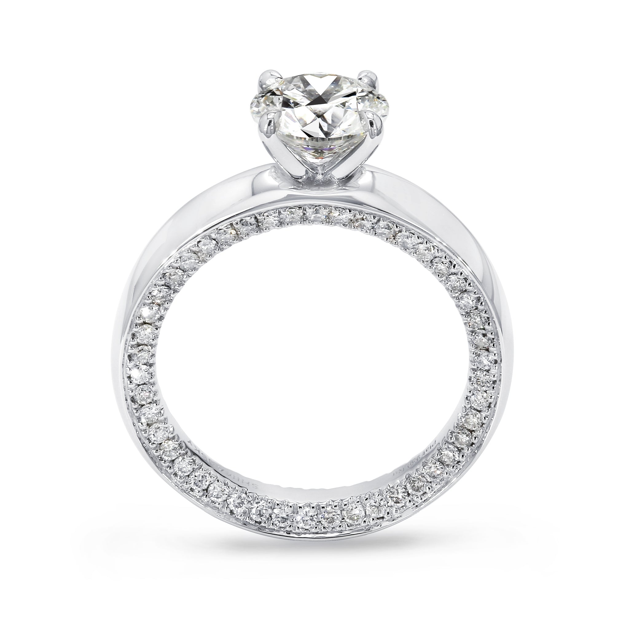 Circle of Love Diamond Engagement Ring