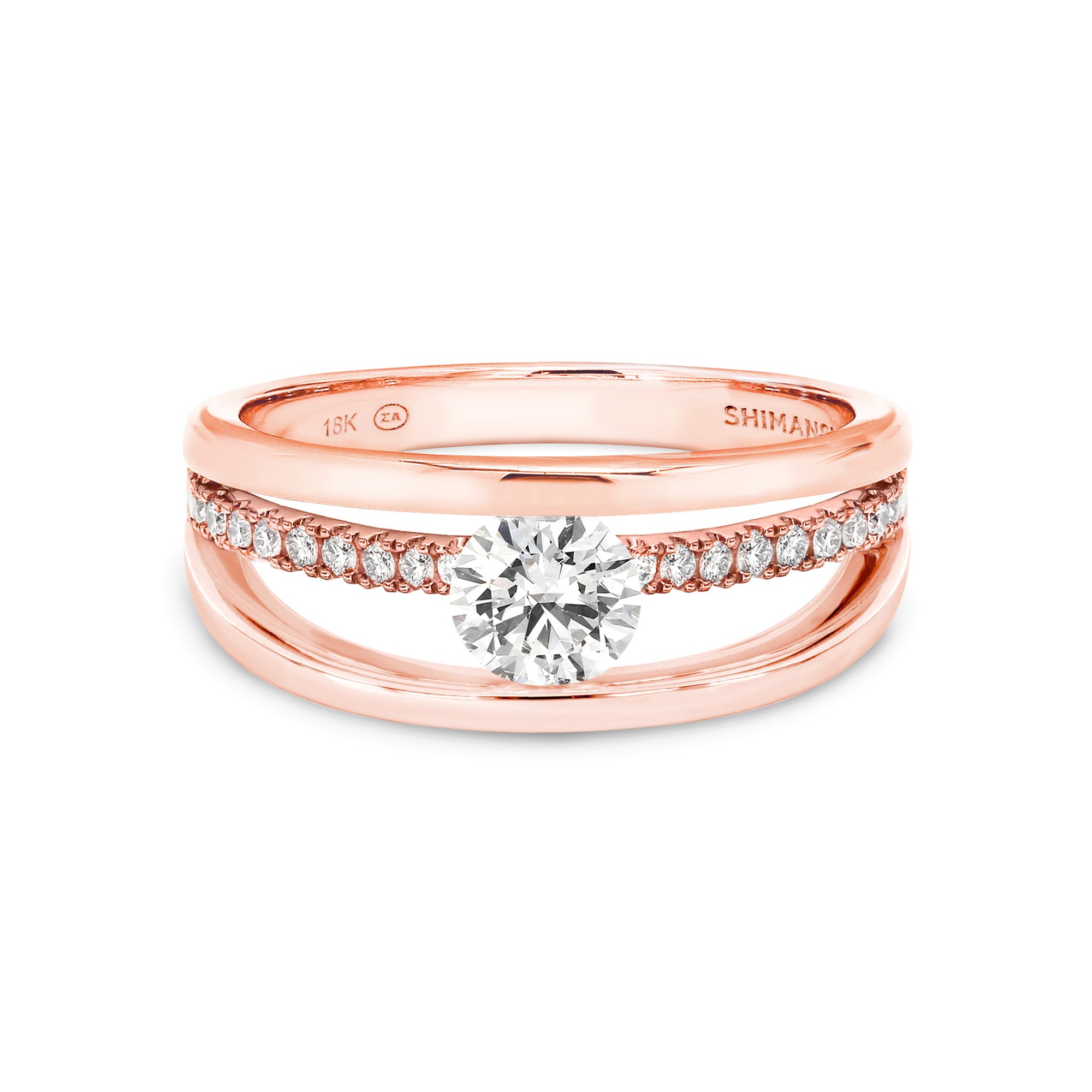 Evolym Microset Diamond Engagement Ring