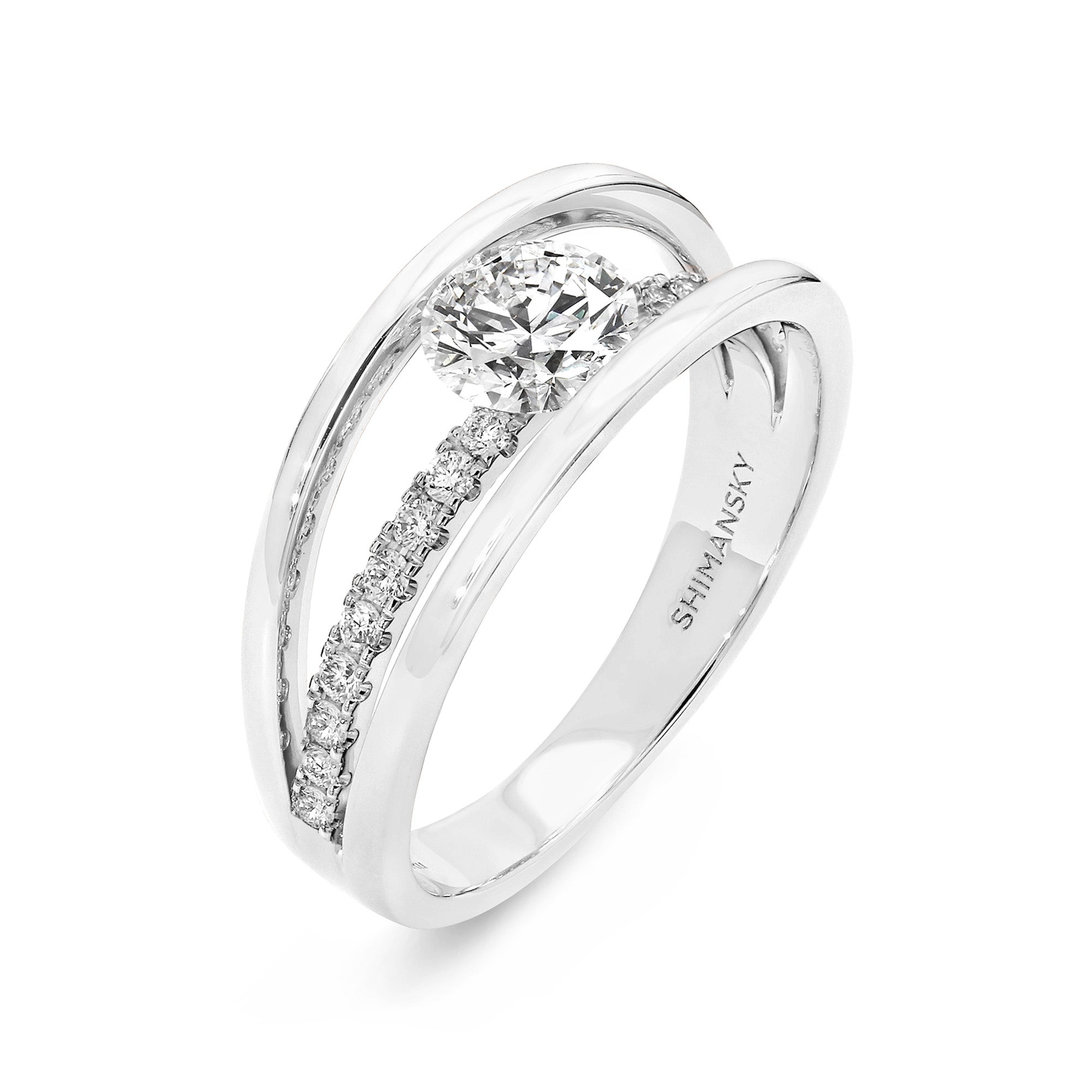 Evolym Microset Diamond Engagement Ring