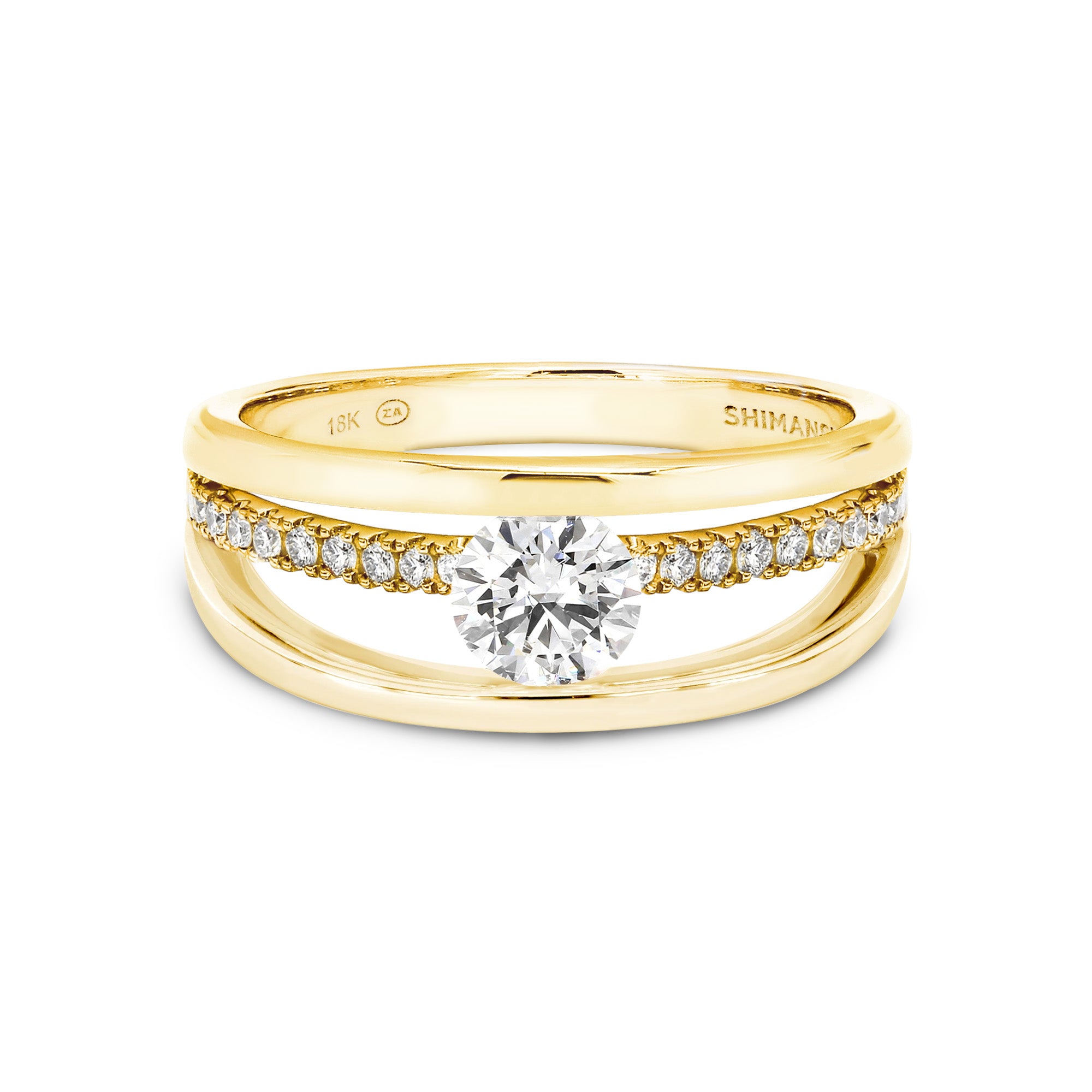 Evolym Microset Diamond Engagement Ring