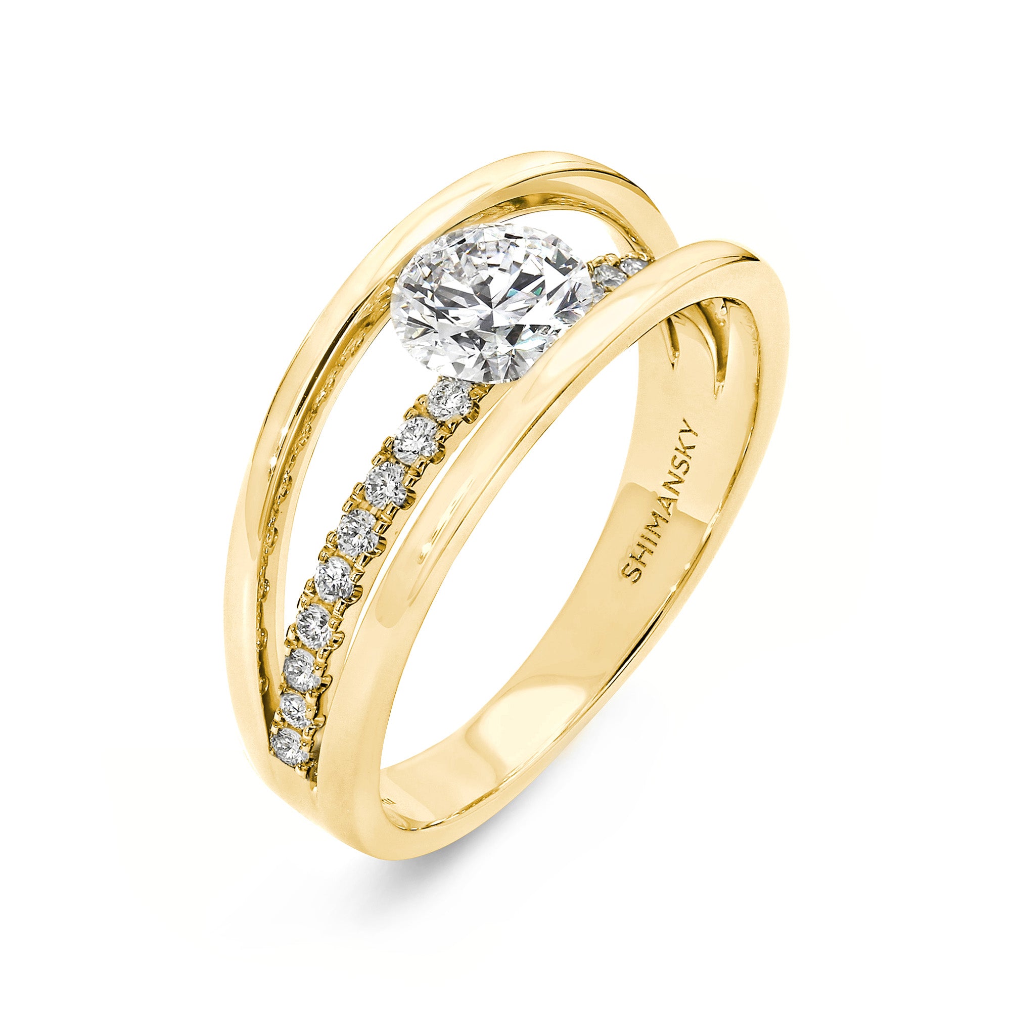 Evolym Microset Diamond Engagement Ring