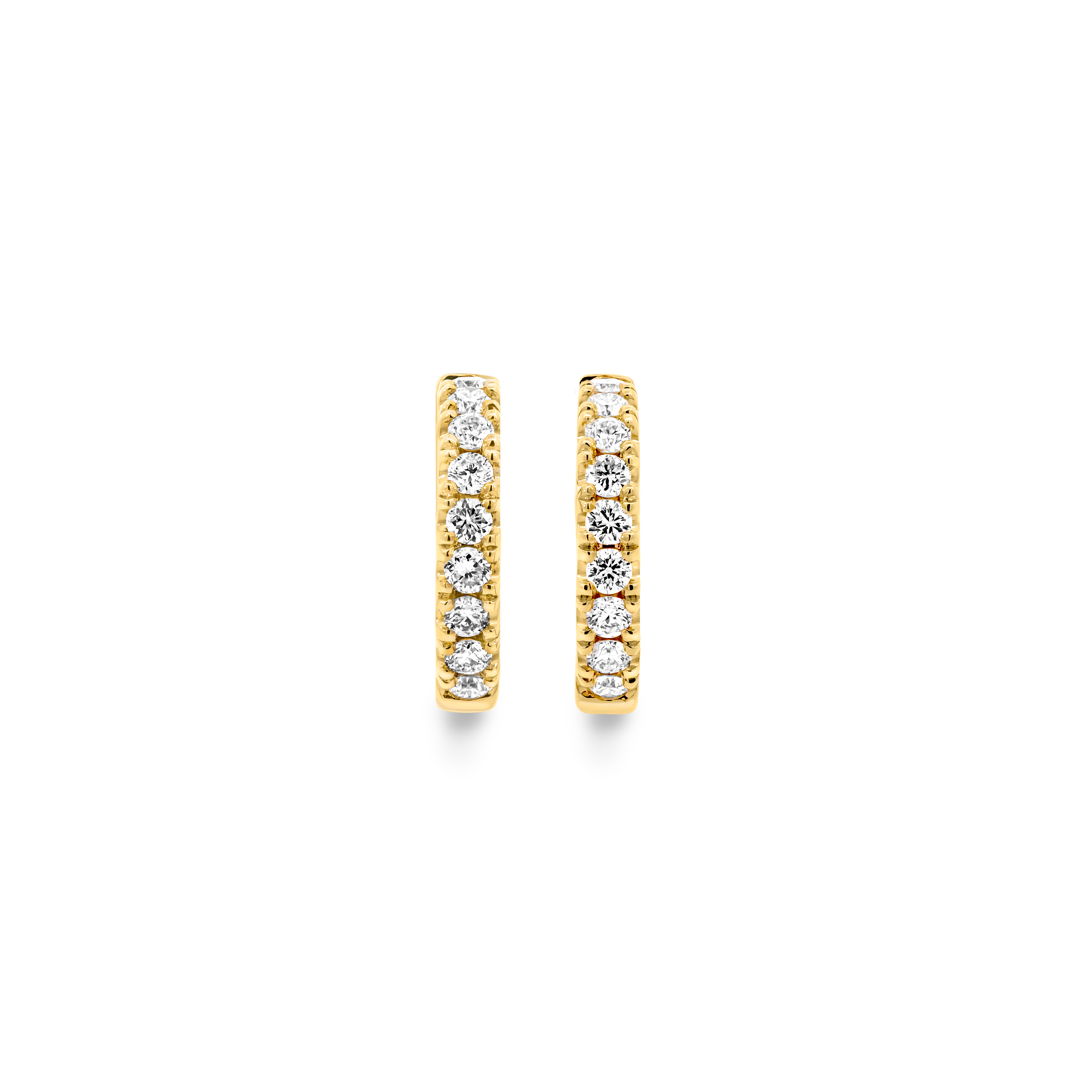 Microset Diamond Hoops