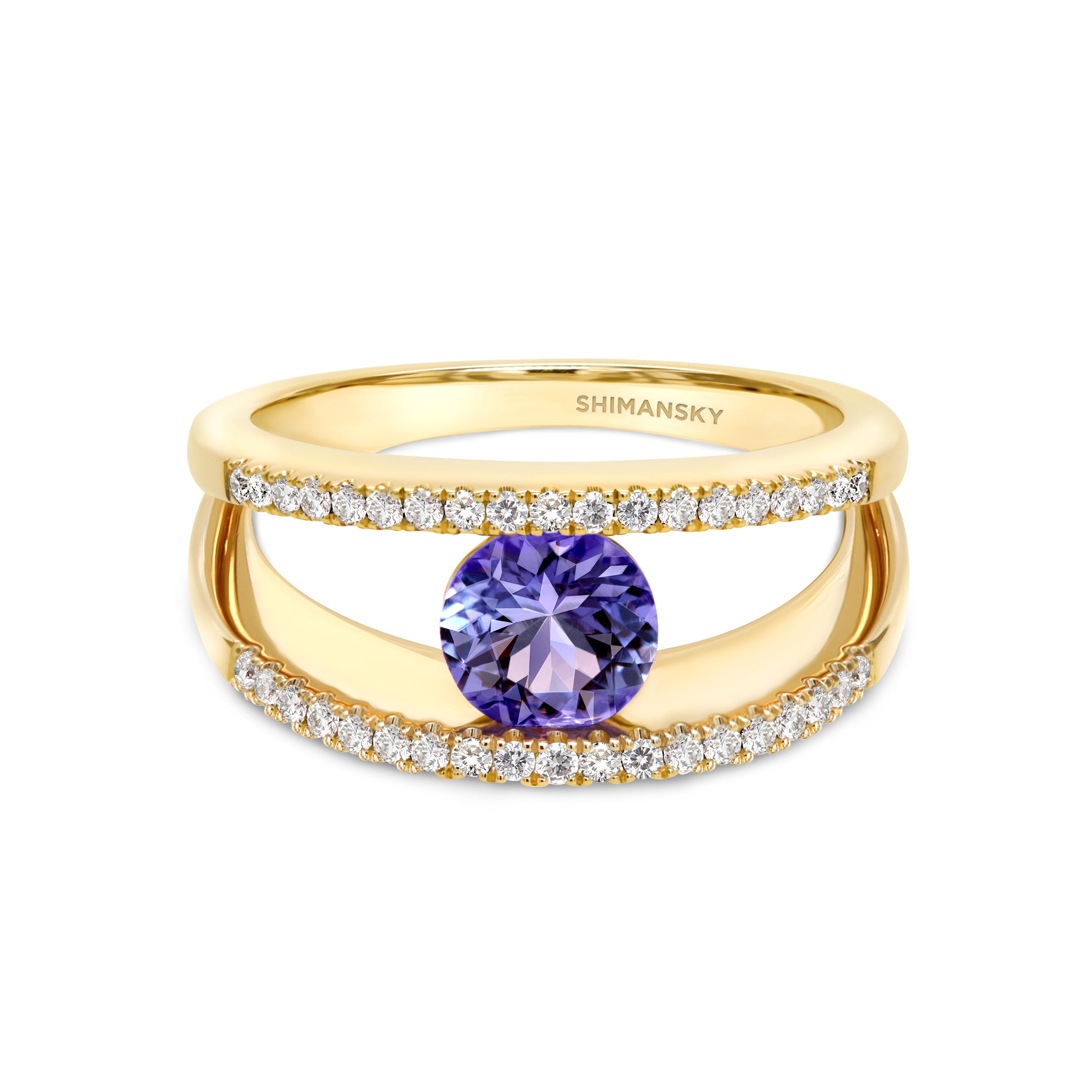 Millennium Iconic Tanzanite Microset Ring