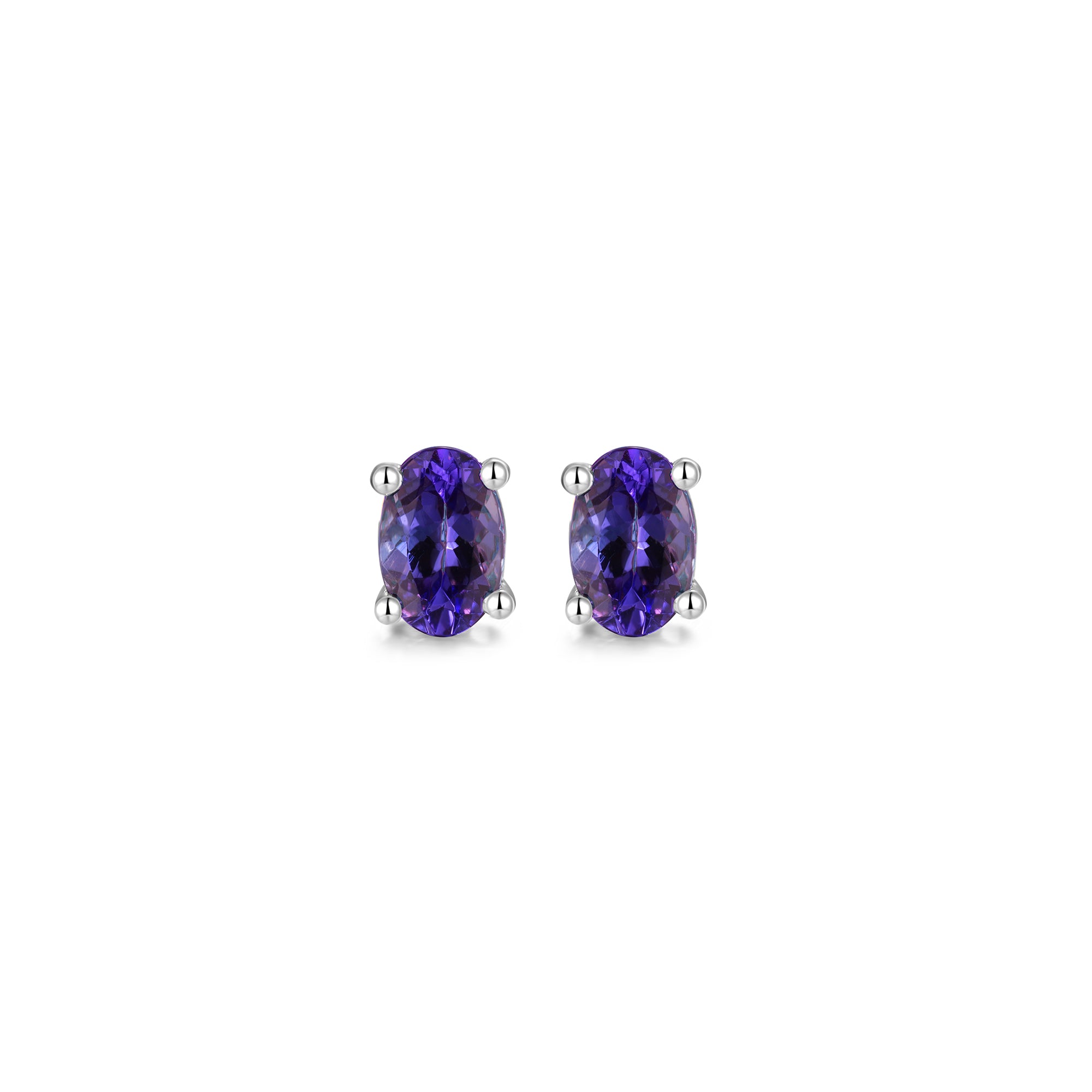 Tanzanite Solitaire Earrings