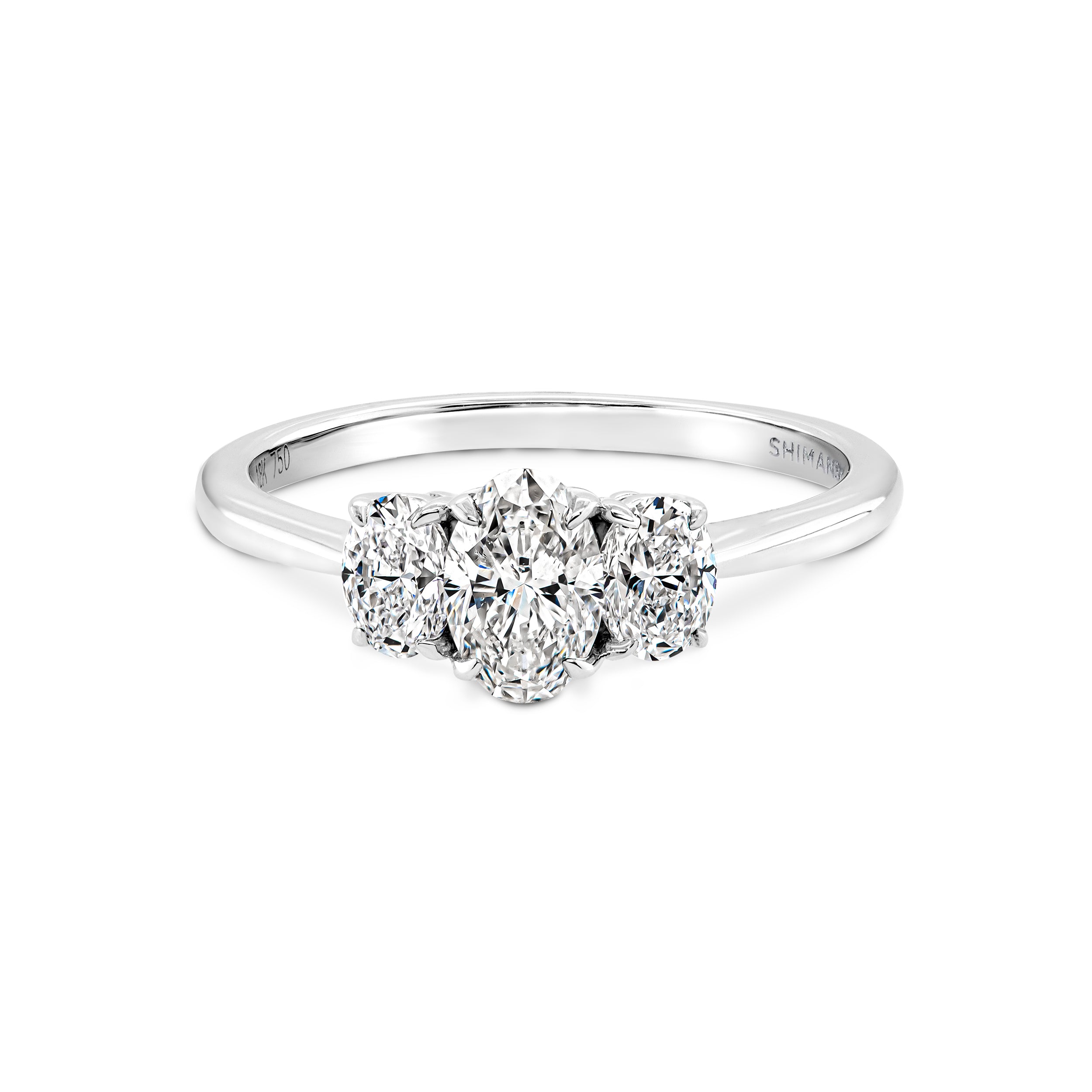 Oval Diamond Trilogy Ring