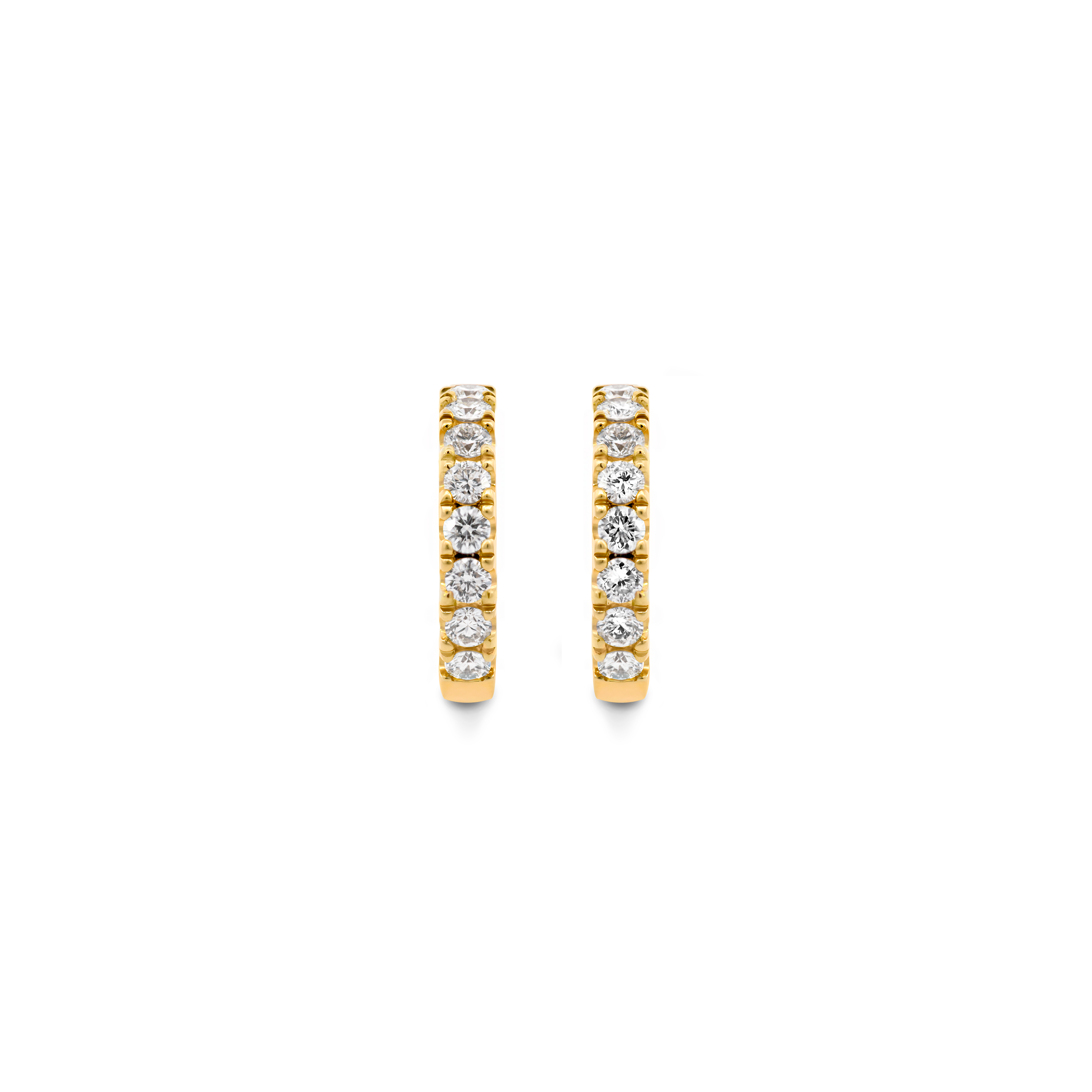 Microset Diamond Hoops