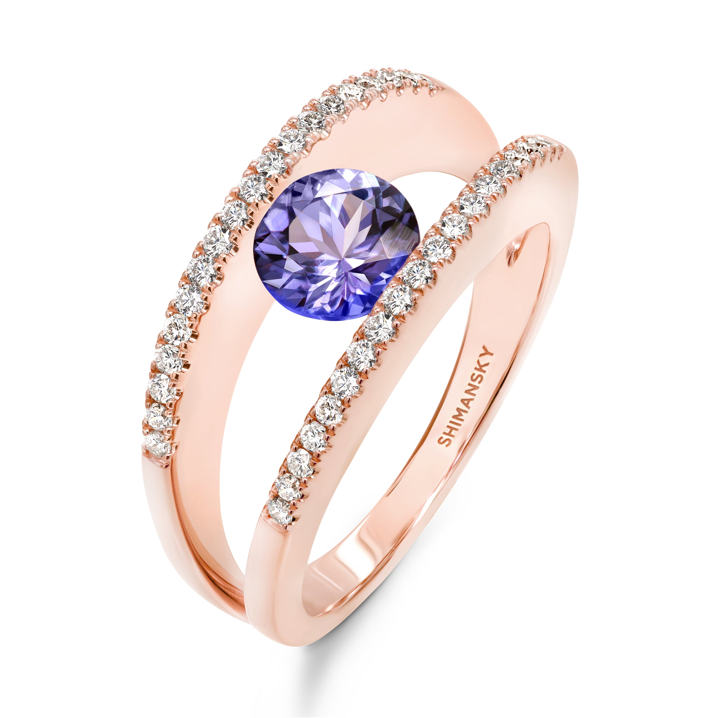 Millennium Iconic Tanzanite Microset Ring