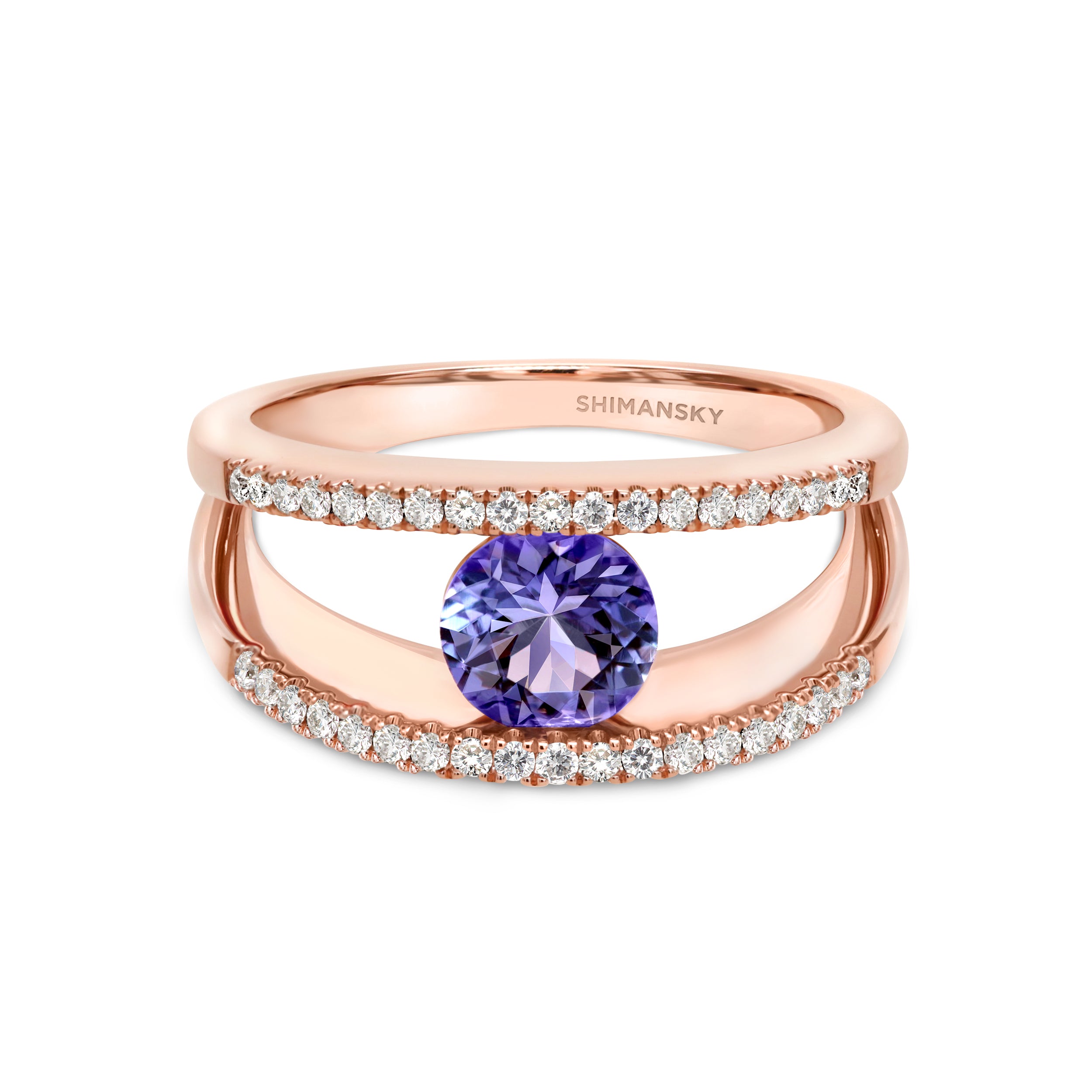 Millennium Iconic Tanzanite Microset Ring