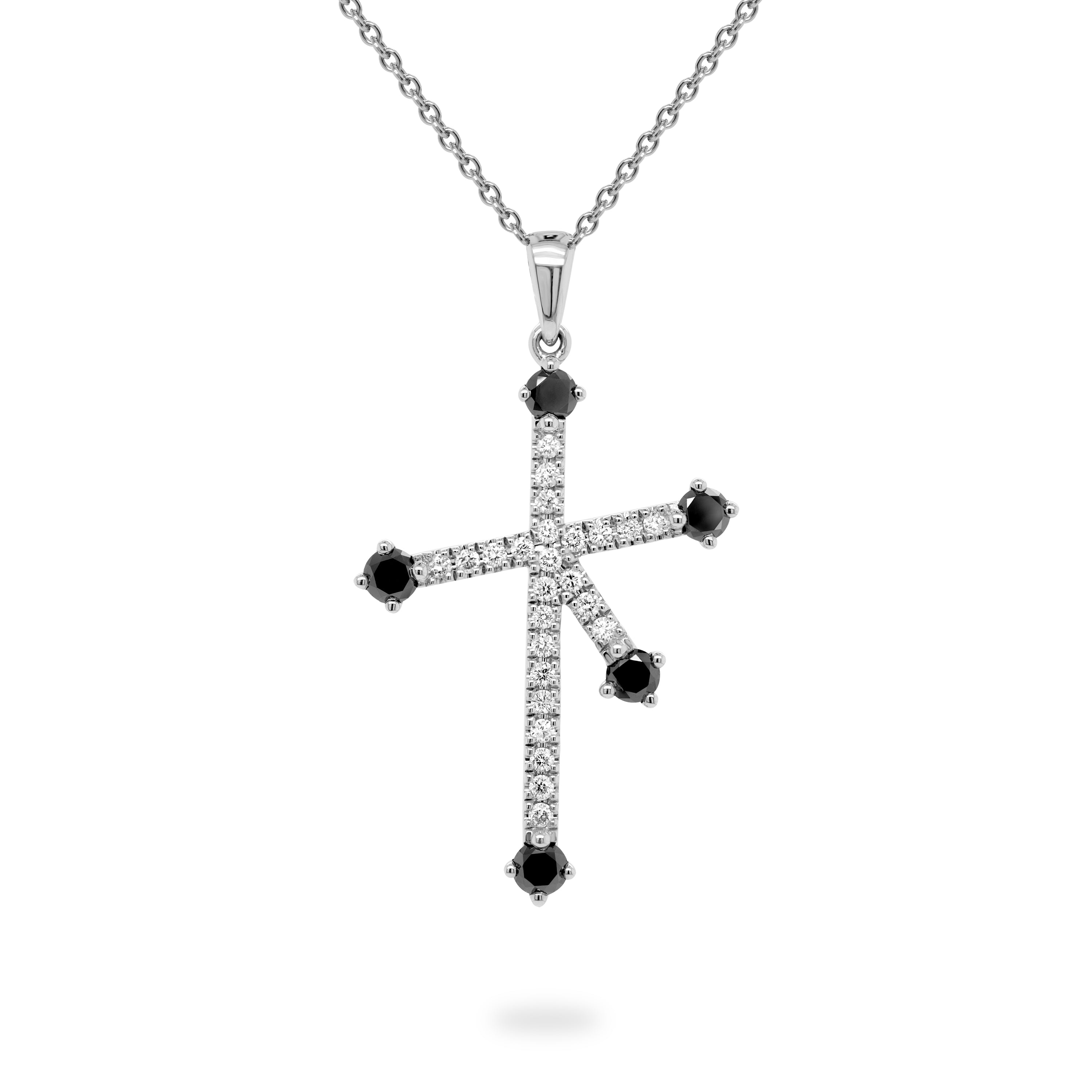 Southern Cross Microset Black Diamond Pendant