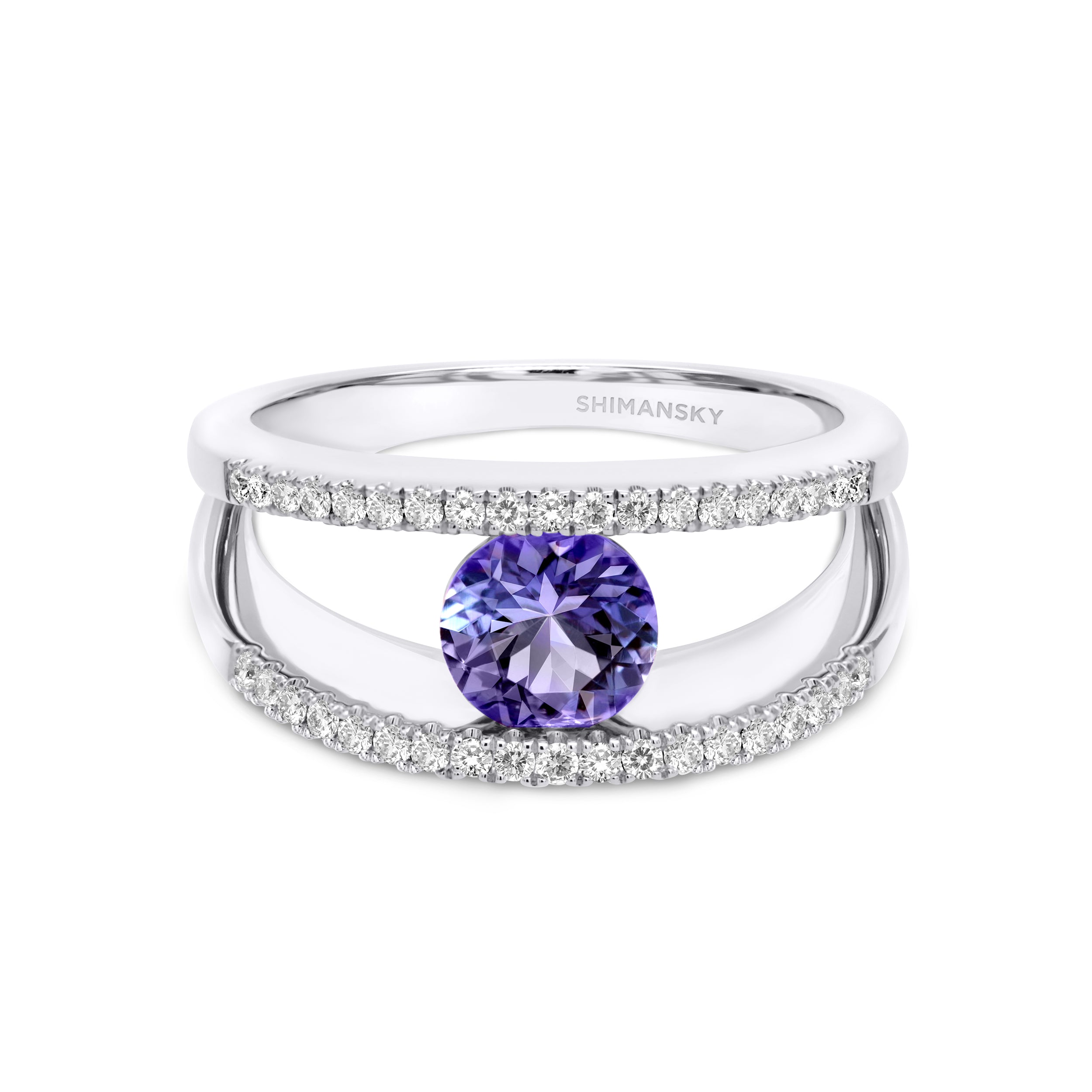 Millennium Iconic Tanzanite Microset Ring