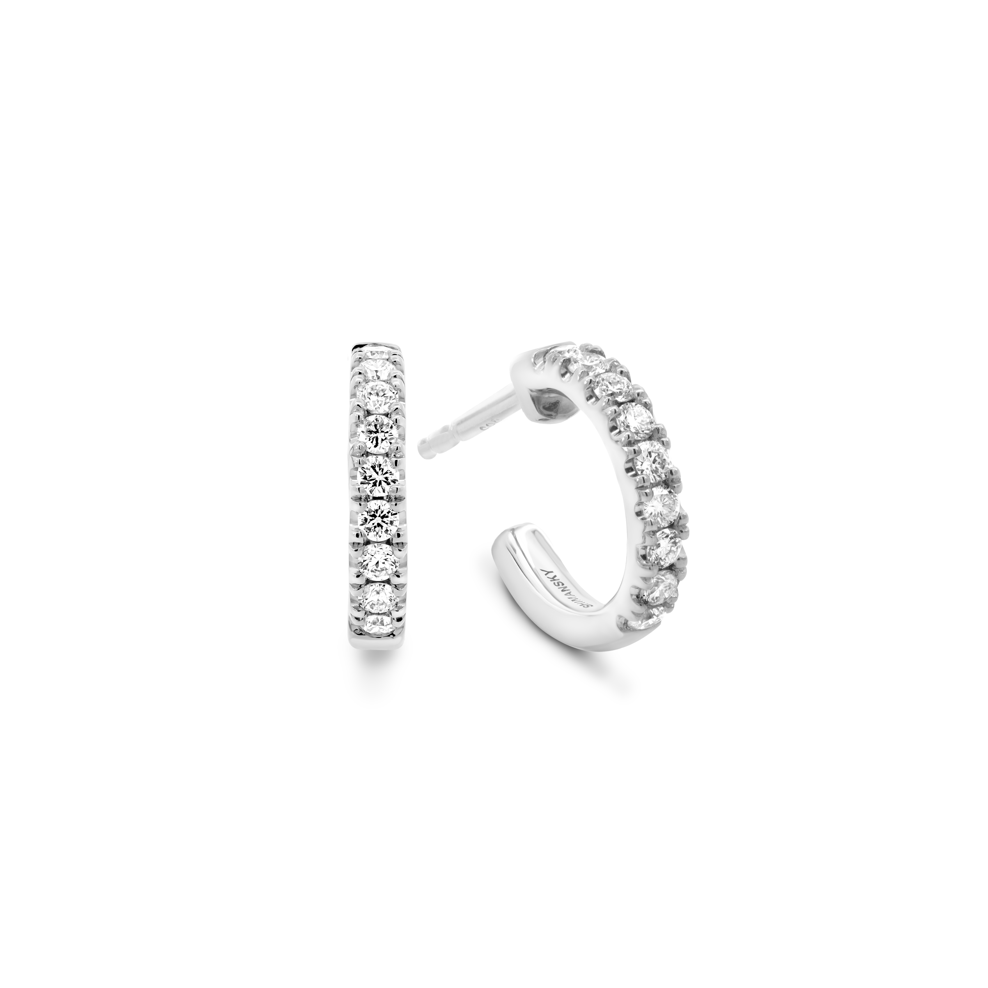 Microset Diamond Hoops