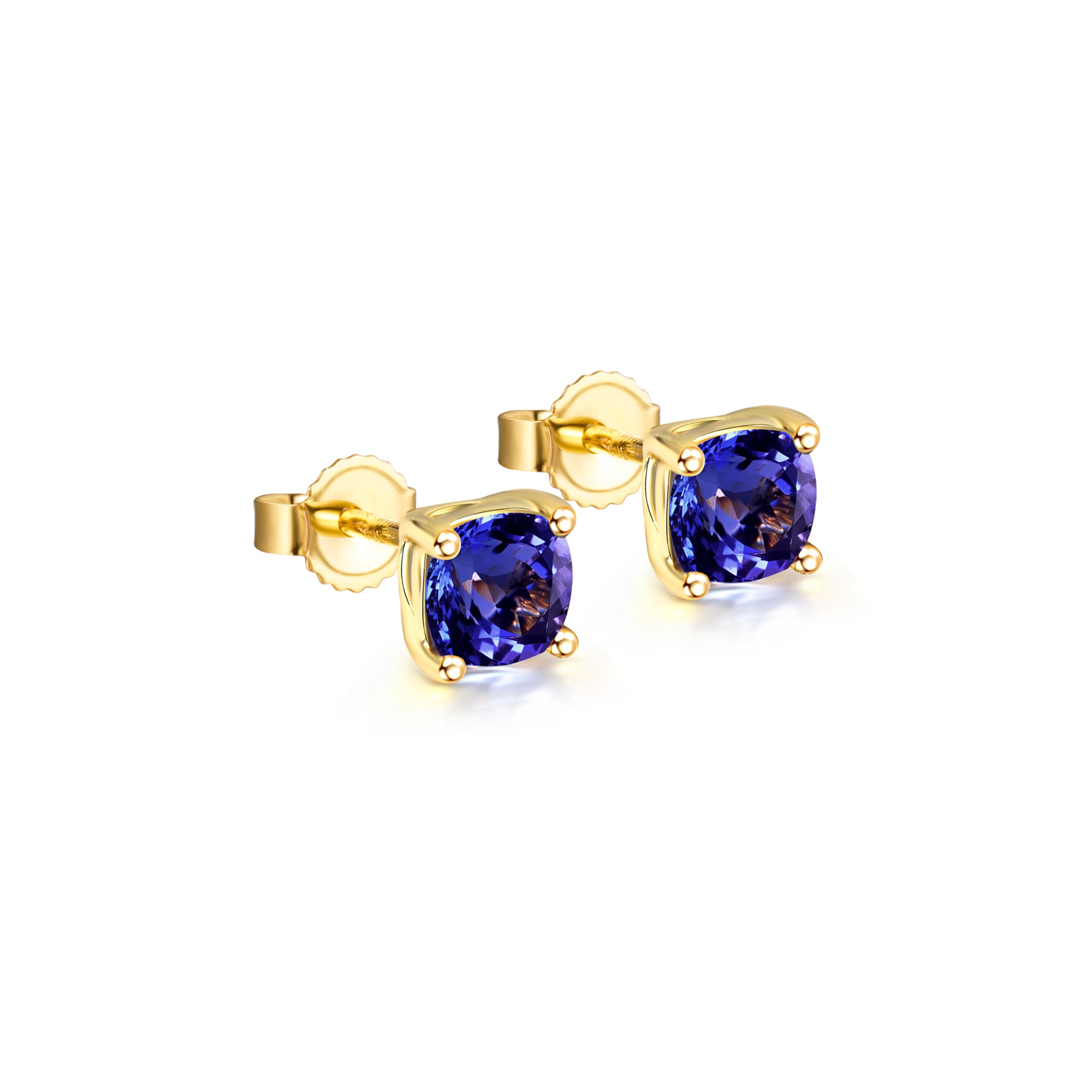 Tanzanite Solitaire Earrings