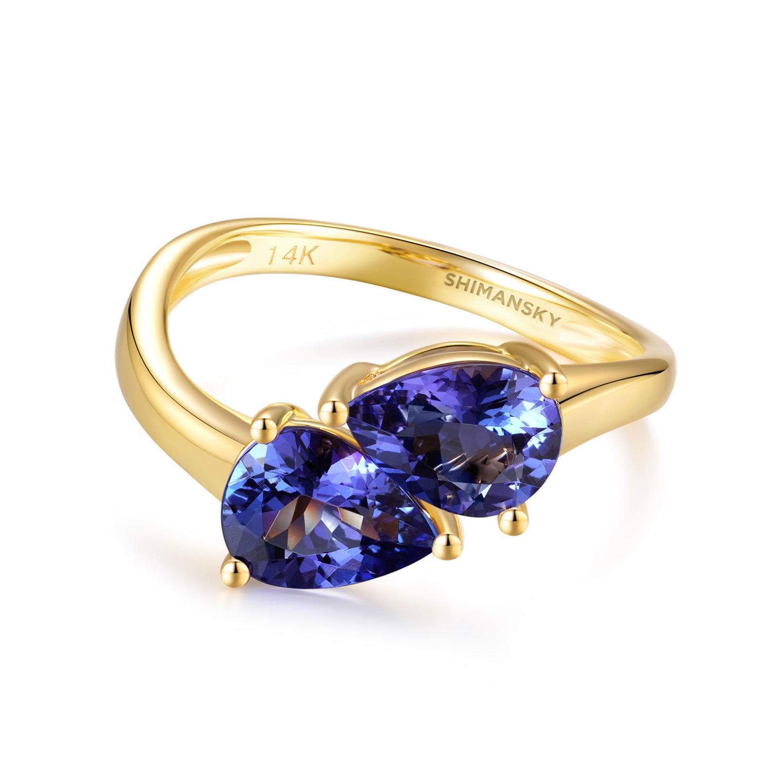 Toi et Moi Tanzanite Ring