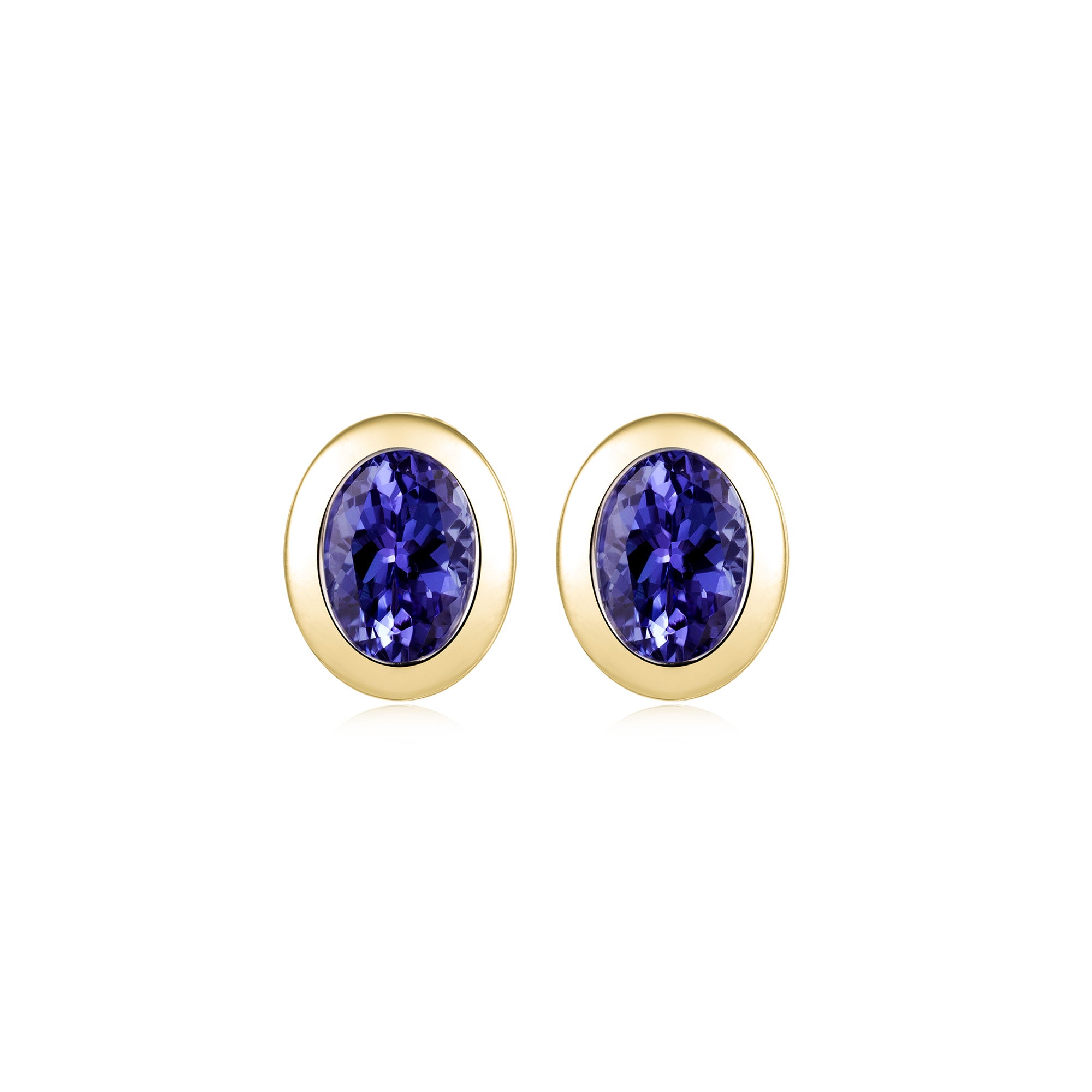 Tanzanite Solitaire Earrings