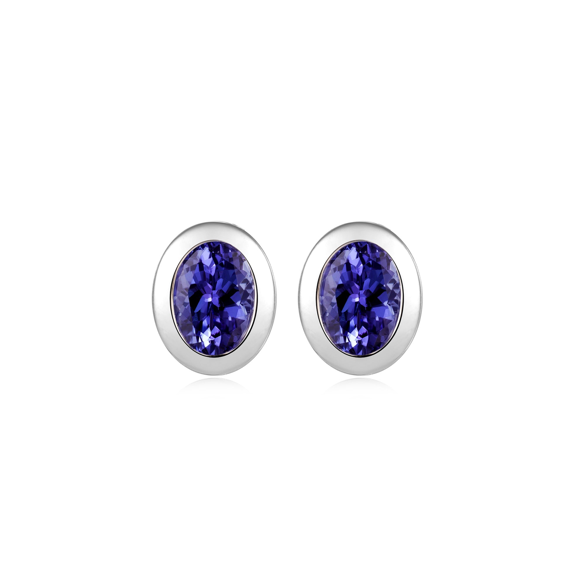 Tanzanite Solitaire Earrings