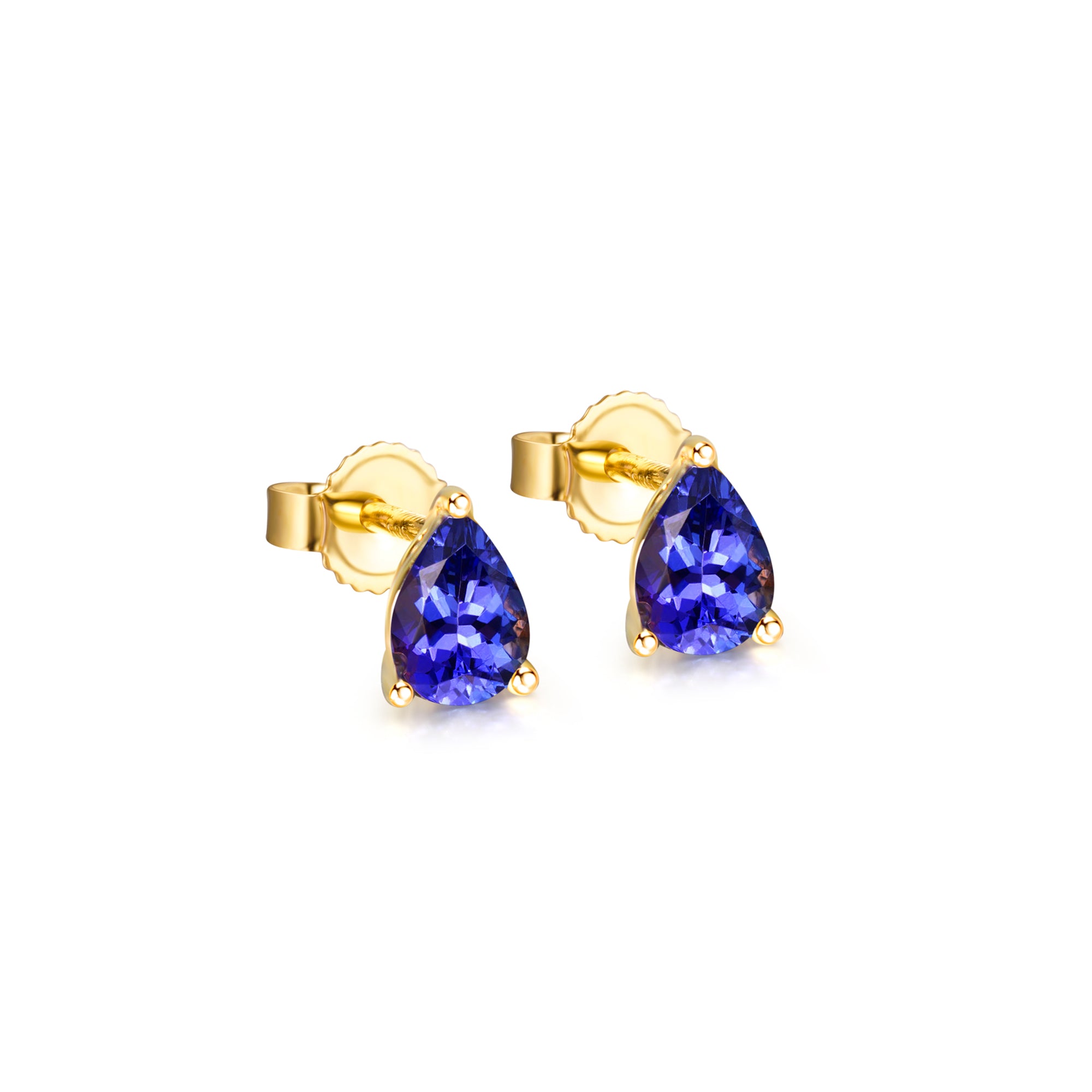 Tanzanite Solitaire Earrings