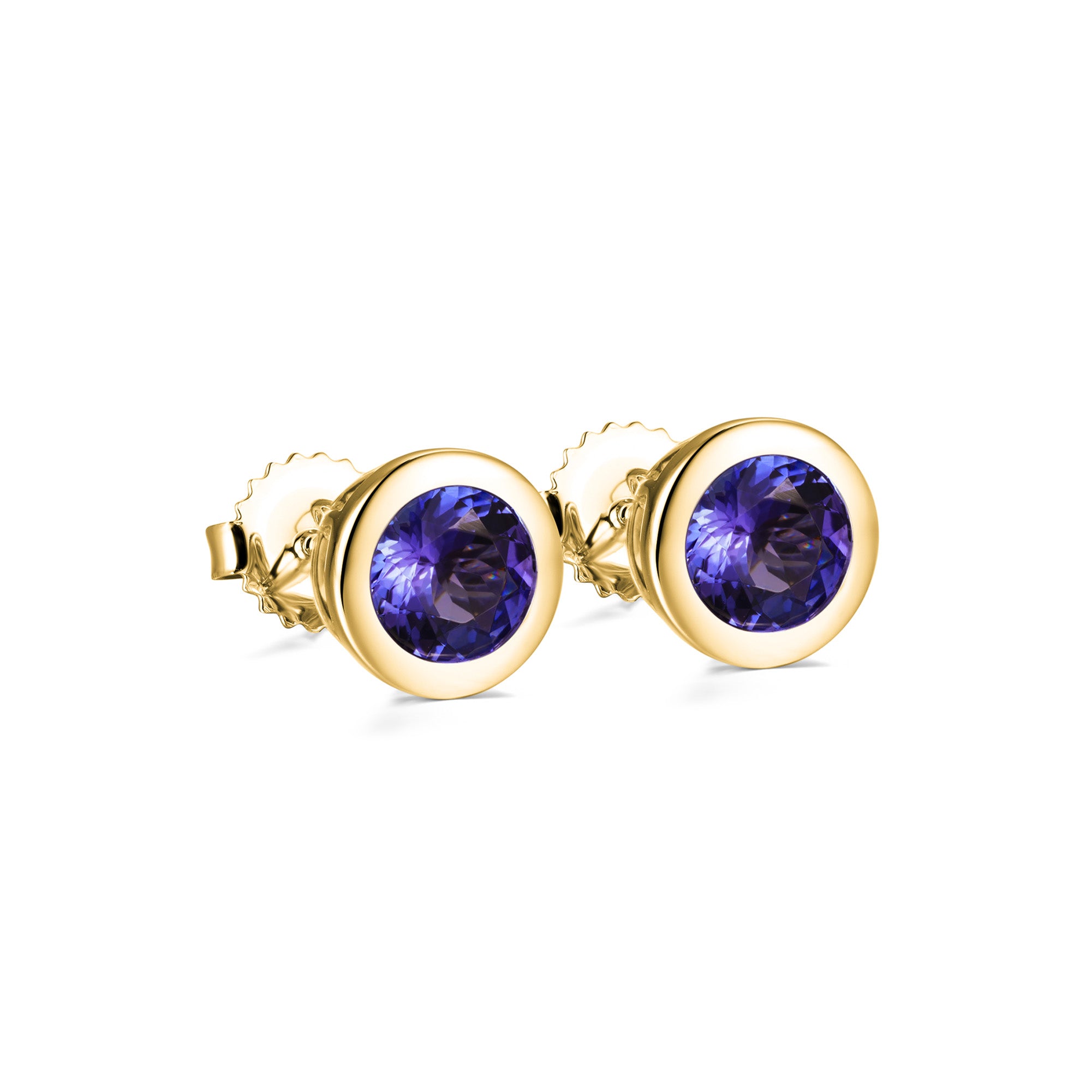 Tanzanite Solitaire Earrings