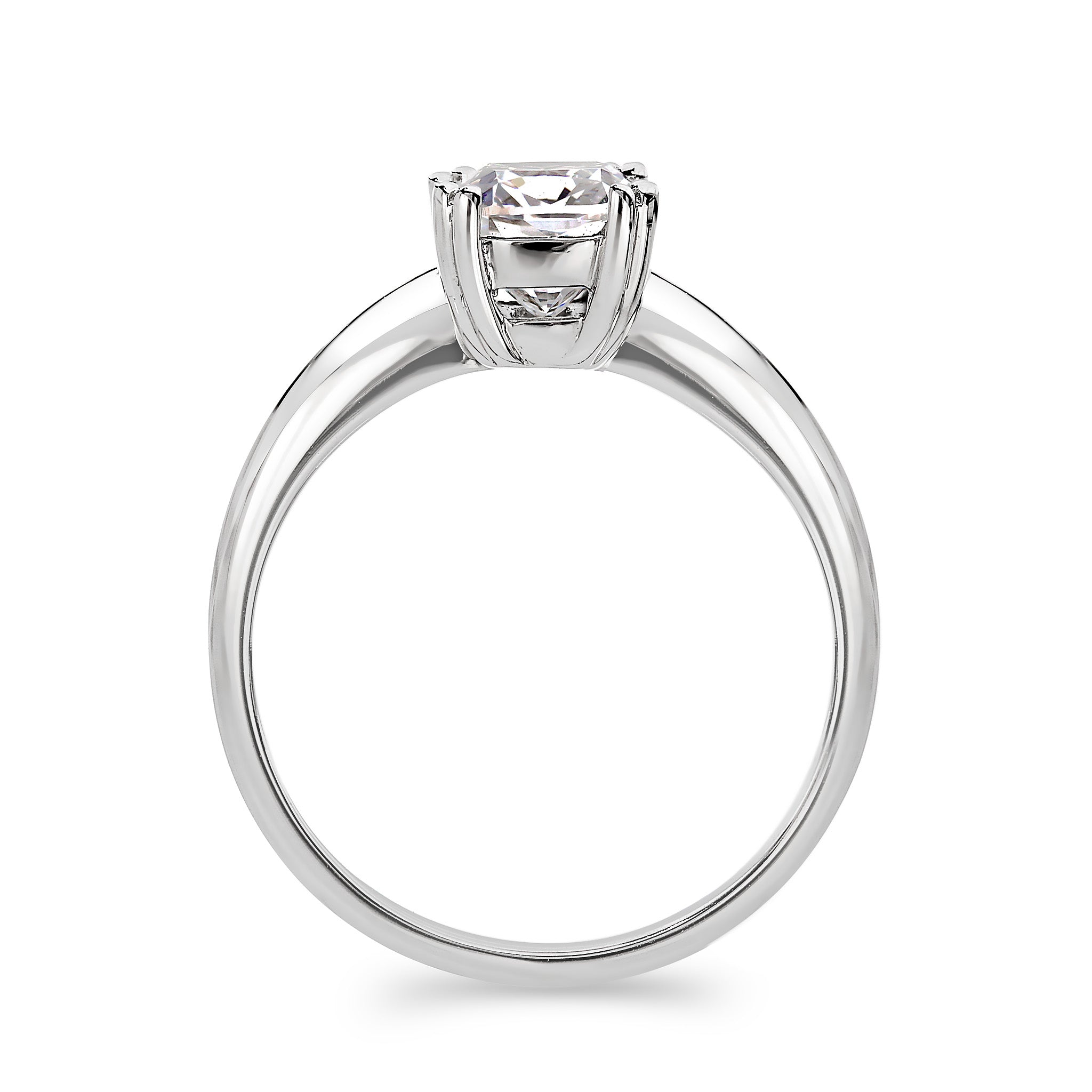 Solitaire Diamond Engagement Ring - Side View - SHIMANSKY.CO.ZA