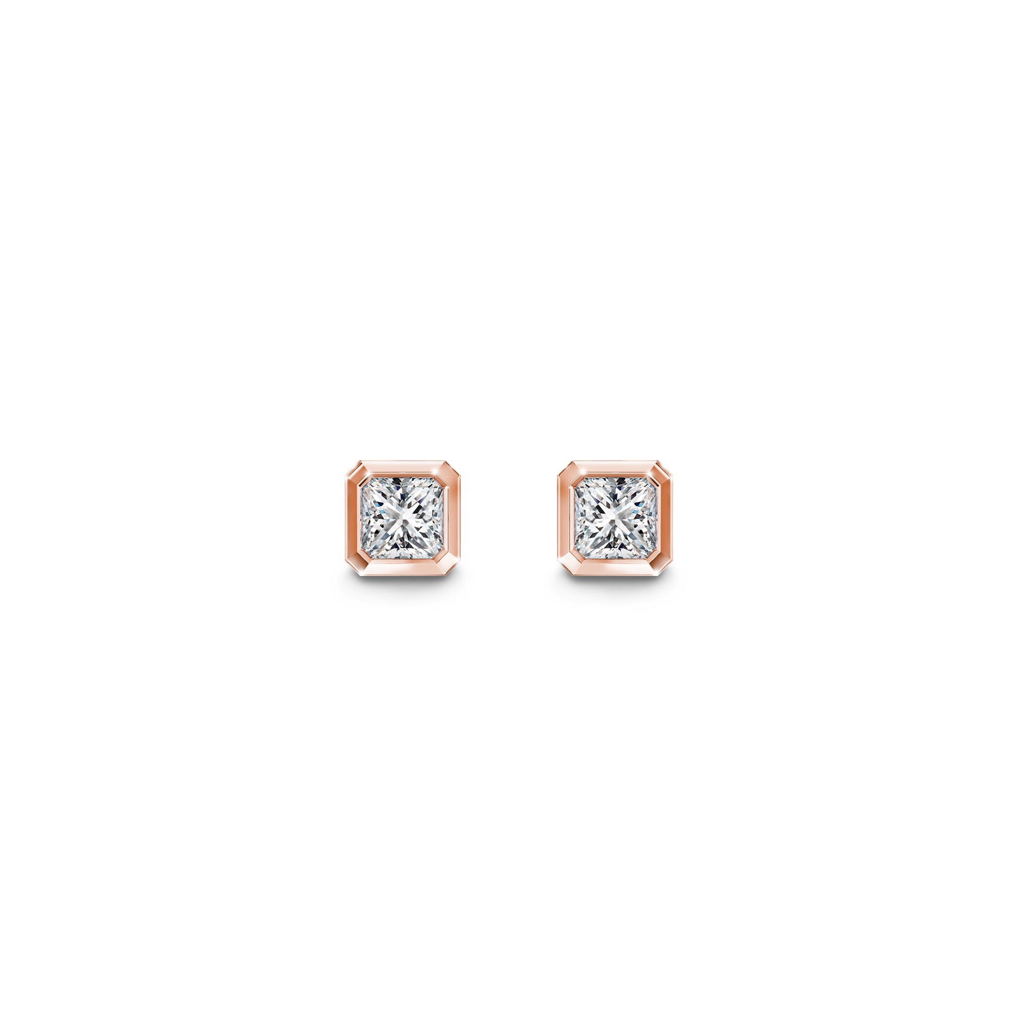 My Girl Diamond Bezel Set Earrings