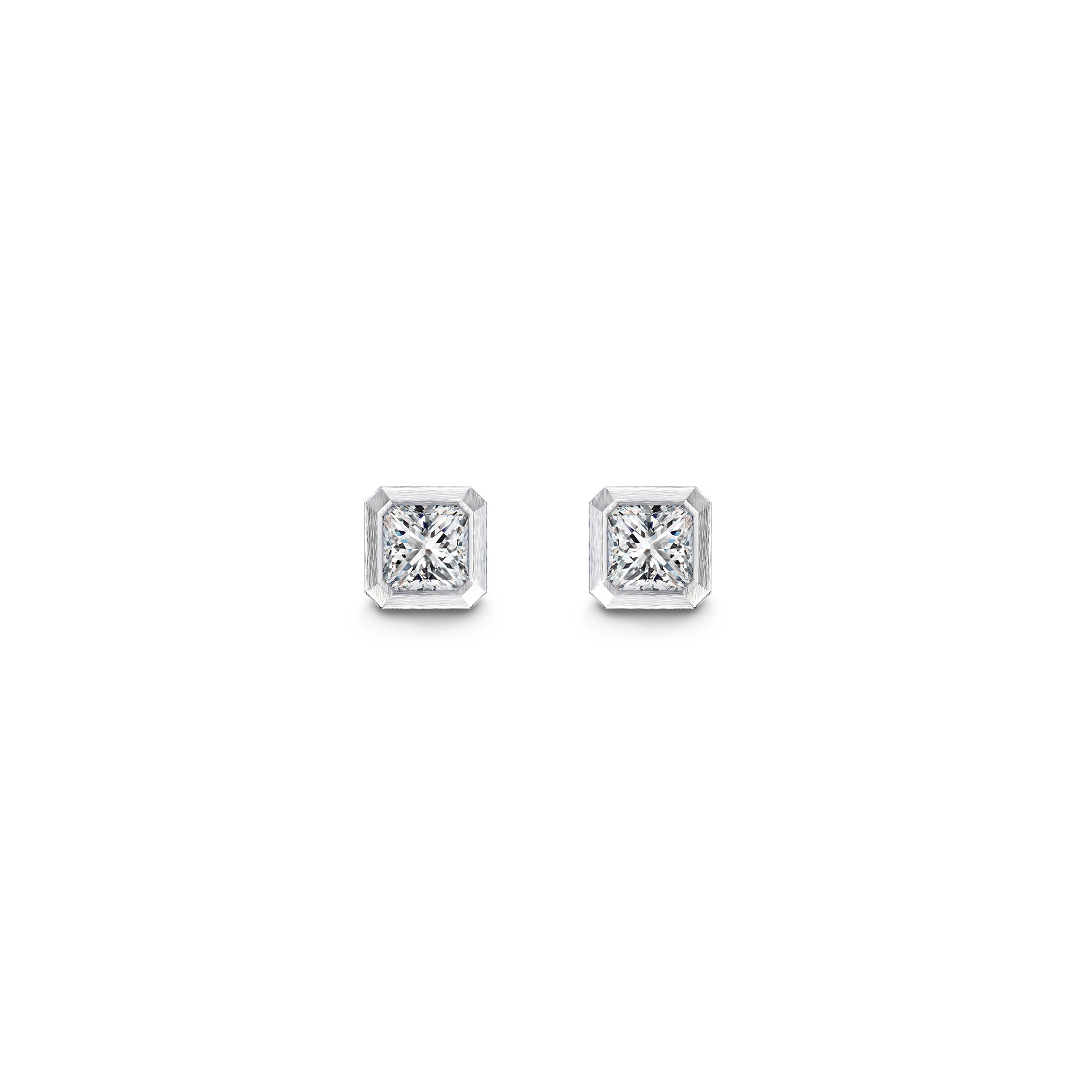 My Girl Diamond Bezel Set Earrings