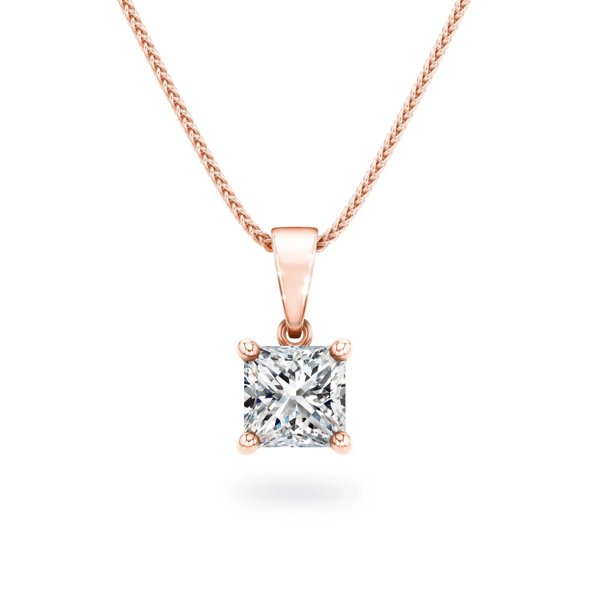  SHIMANSKY.CO.ZA -  My Girl Diamond Pendant - 18K Rose Gold - Front View