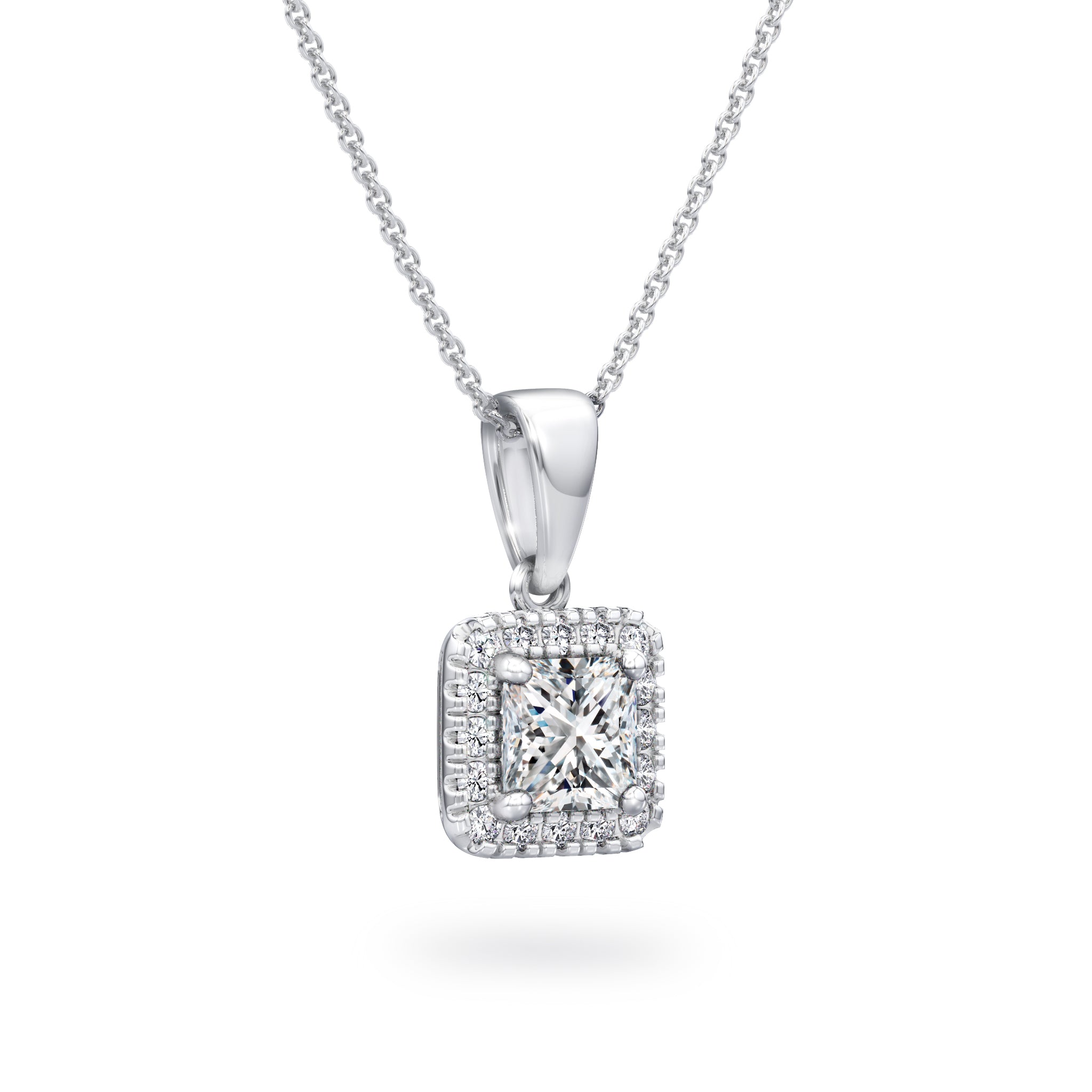 My Girl Diamond Halo Pendant