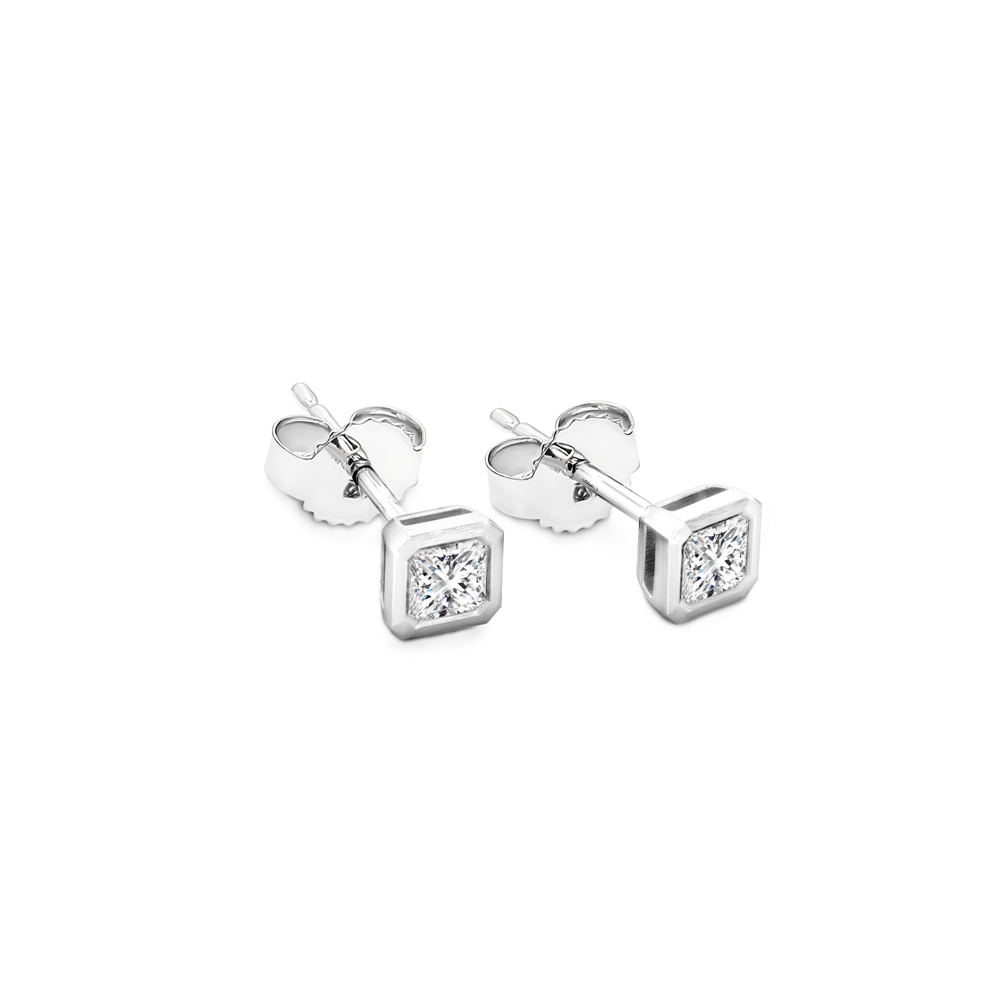 My Girl Diamond Bezel Set Earrings