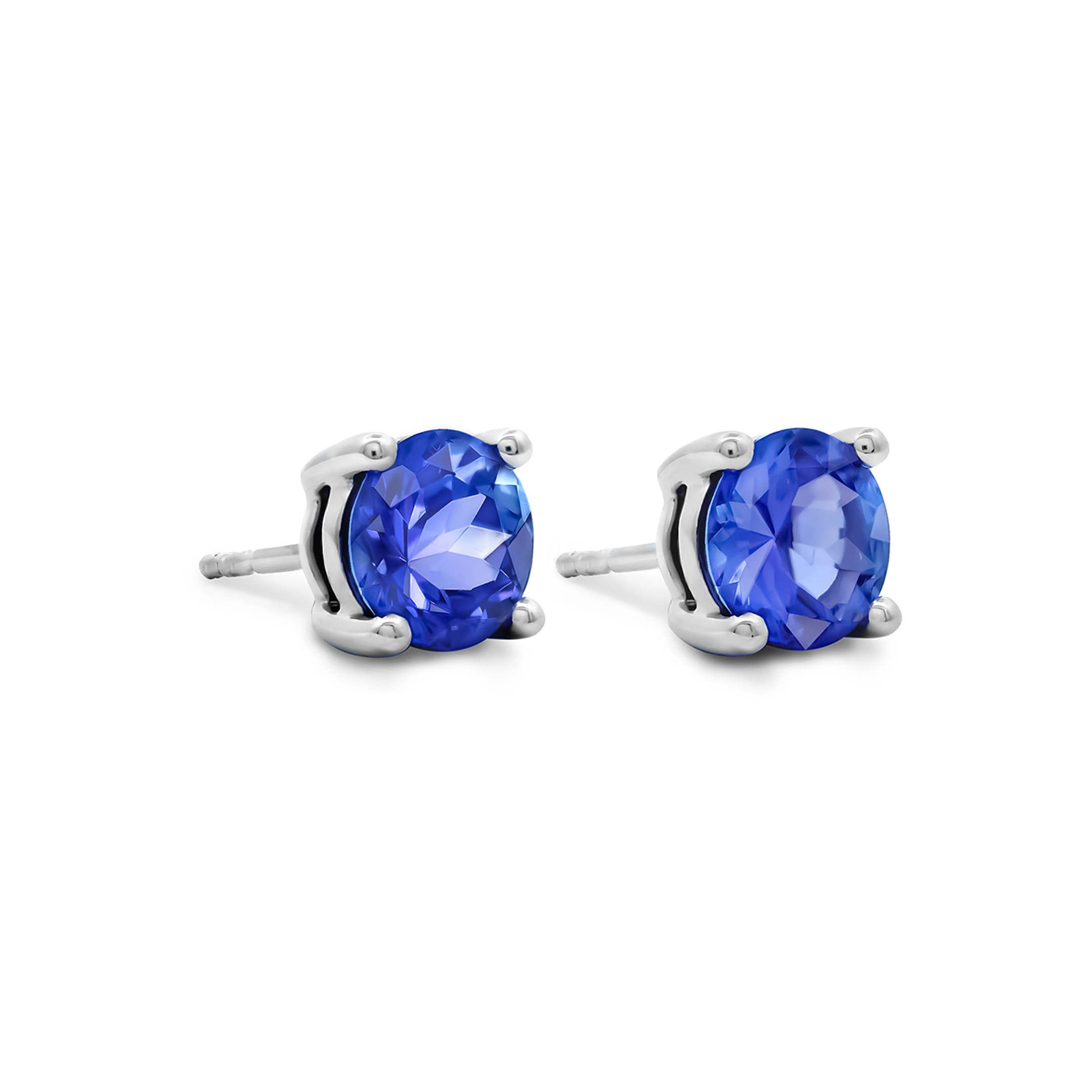 Solitaire Tanzanite Earrings