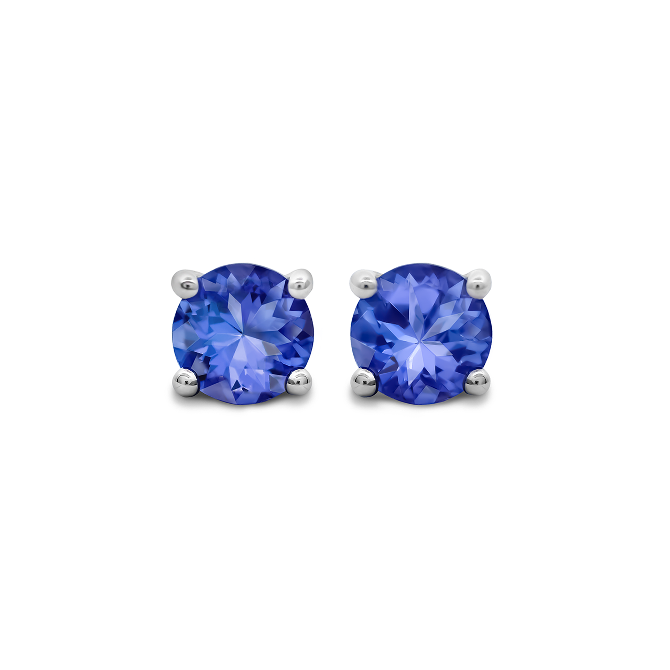 Solitaire Tanzanite Earrings