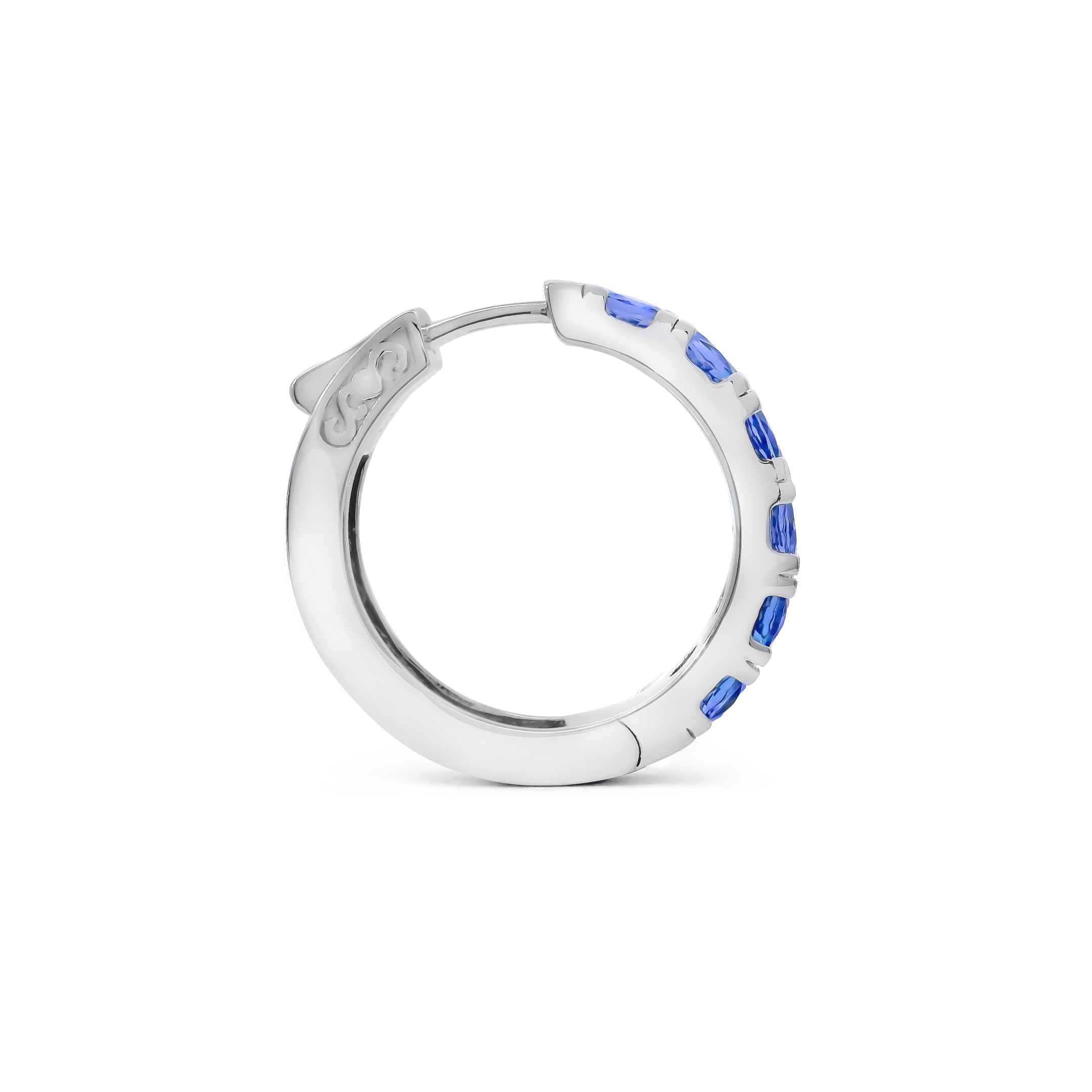 Tanzanite Hoop Earrings