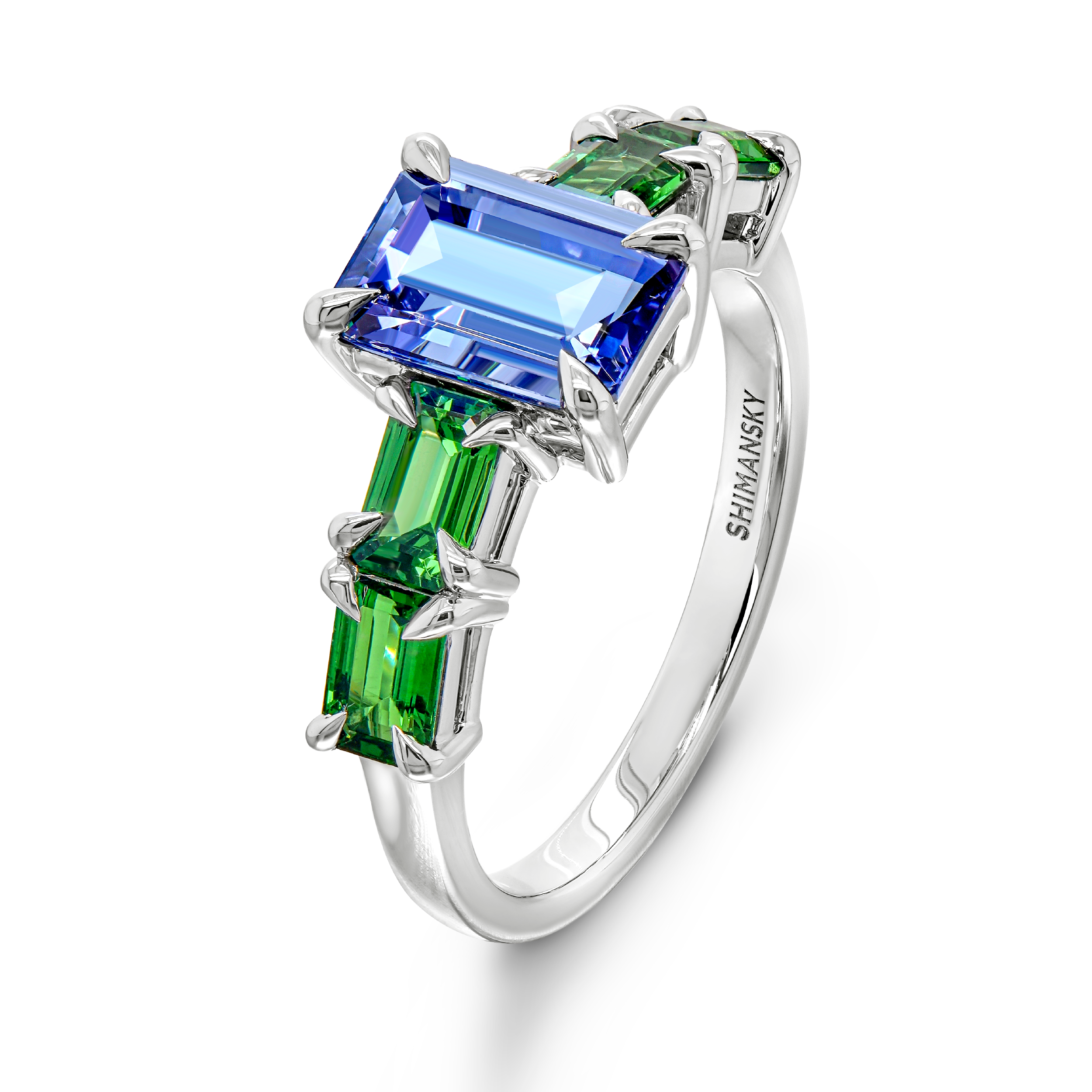 Tanzanite & Tsavorite Dress Ring